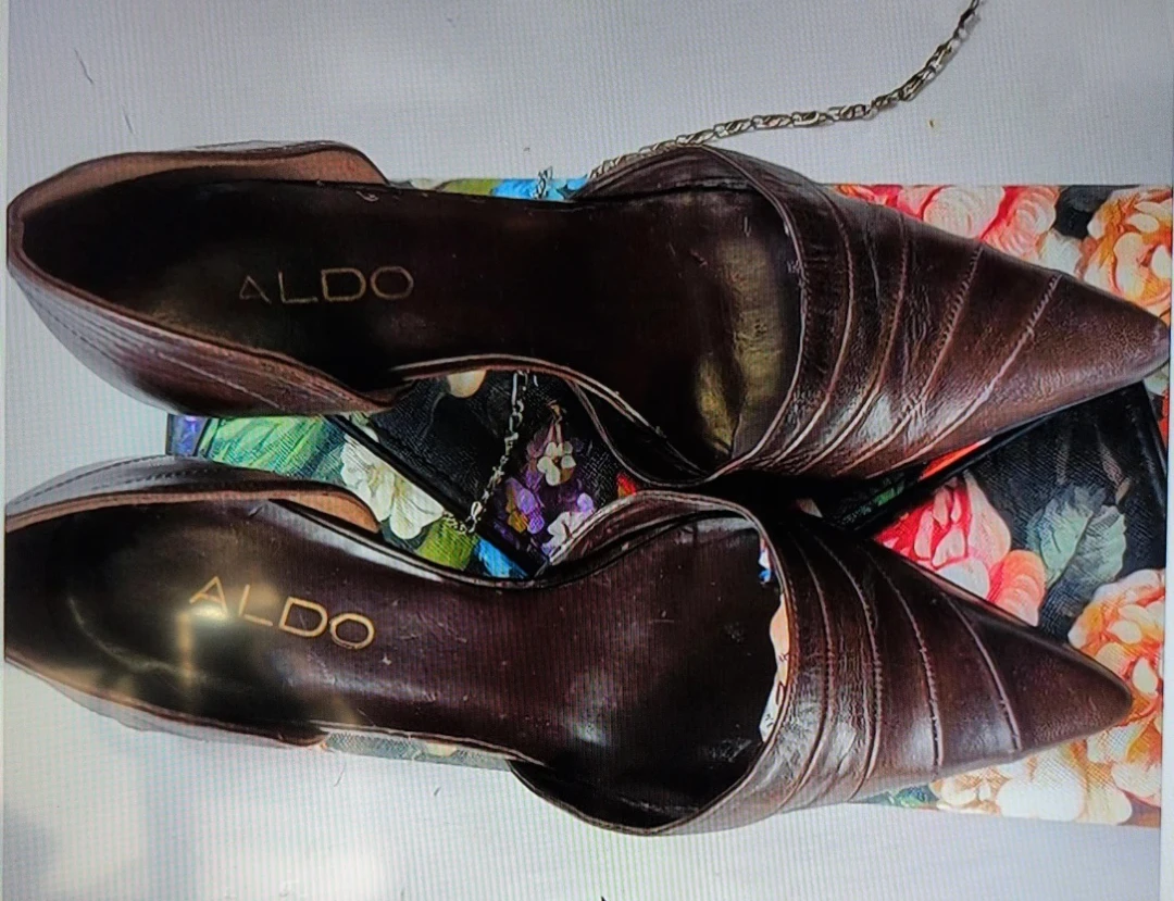 ALDO Brown Leather Heels - photo 4