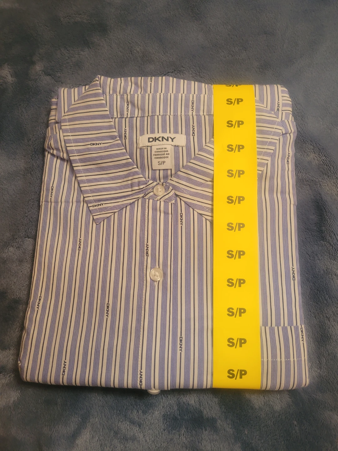 DKNY Striped Button-Up Shirt - Size S/P