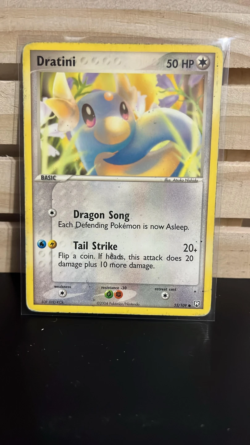 Pokemon Dratini Trading Card