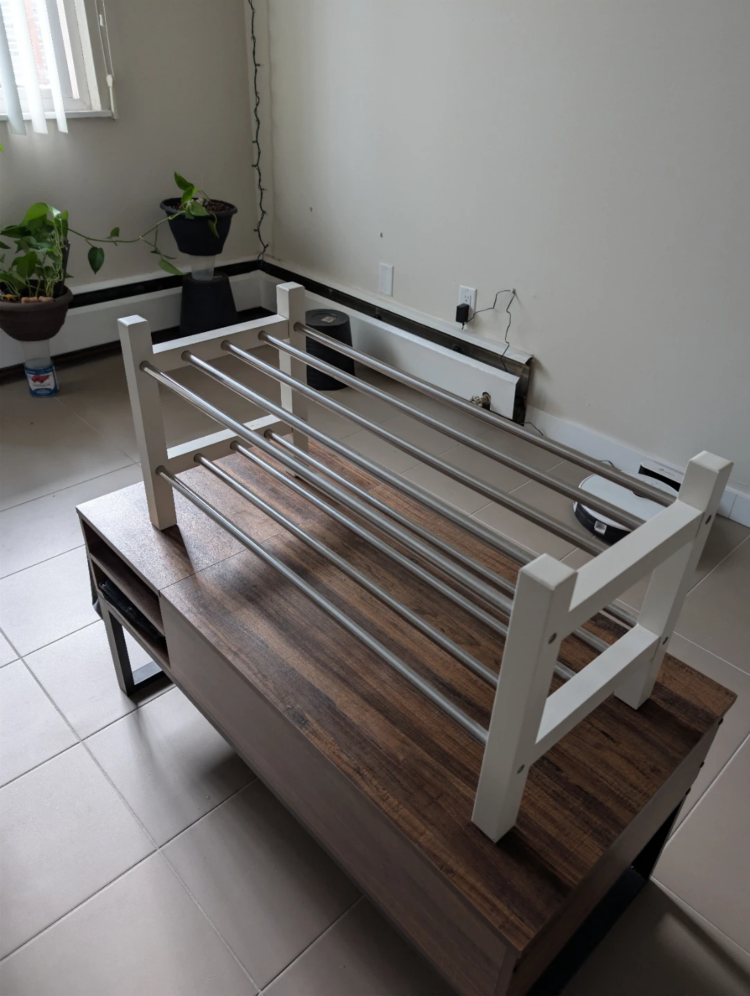 White 4-Tier Shoe Rack - photo 2