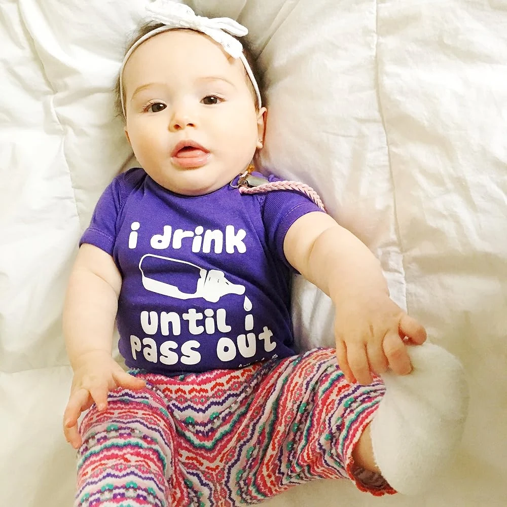 Baby Bodysuit "i drink until i pass out"