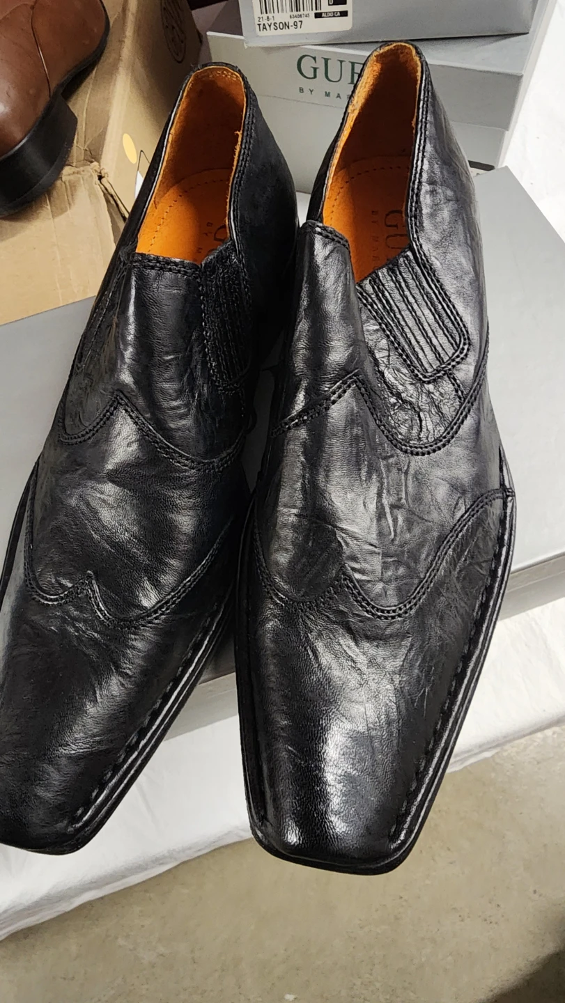 Guess by Marciano Black Leather Loafers - Size 10.5