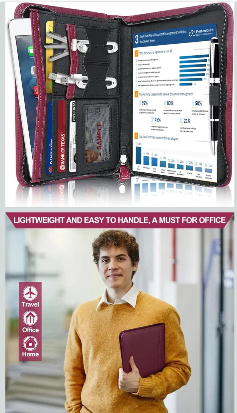 Godery Leather Portfolio Organizer - photo 3