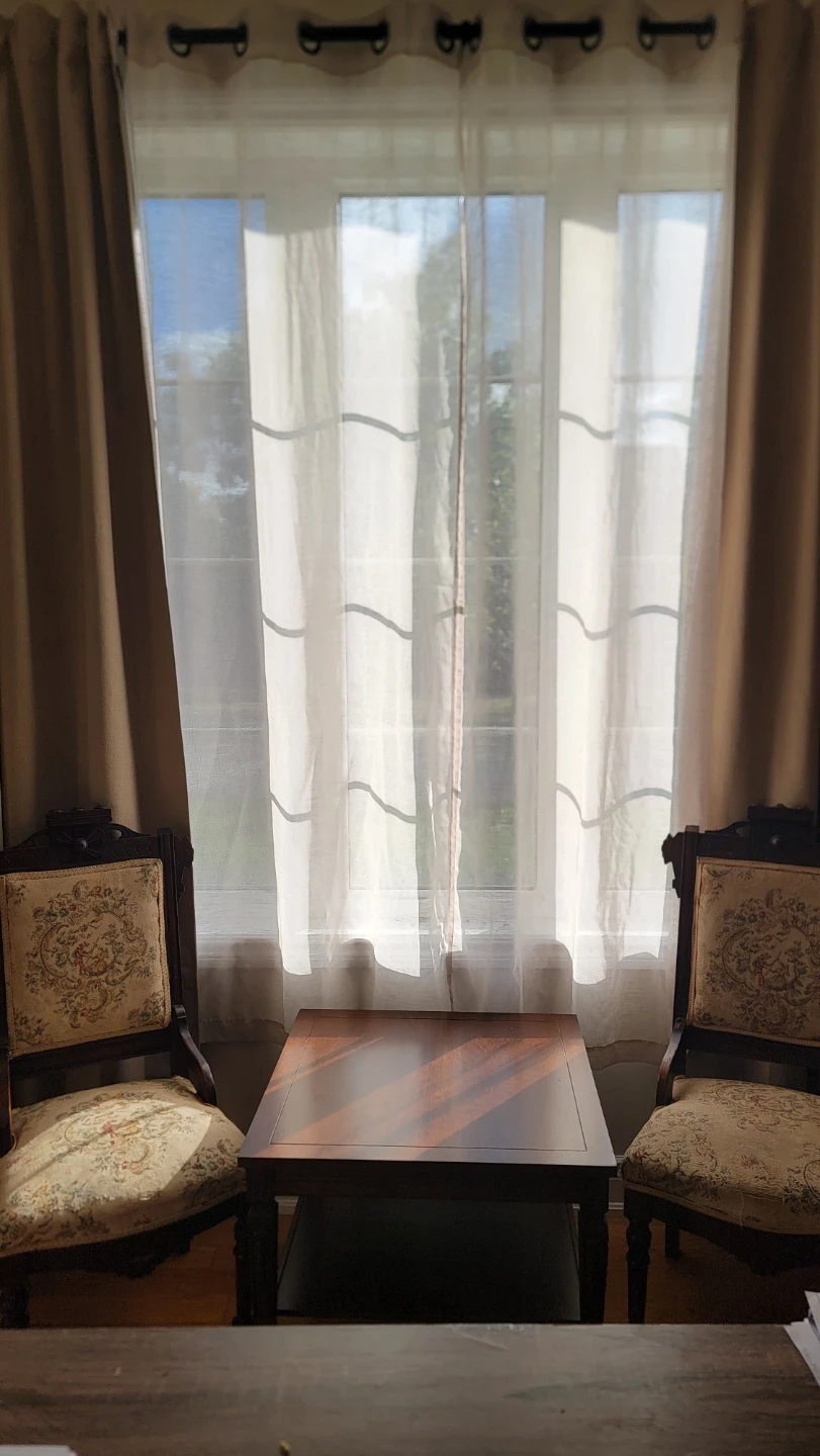 Vintage Accent Chairs and Side Table Set