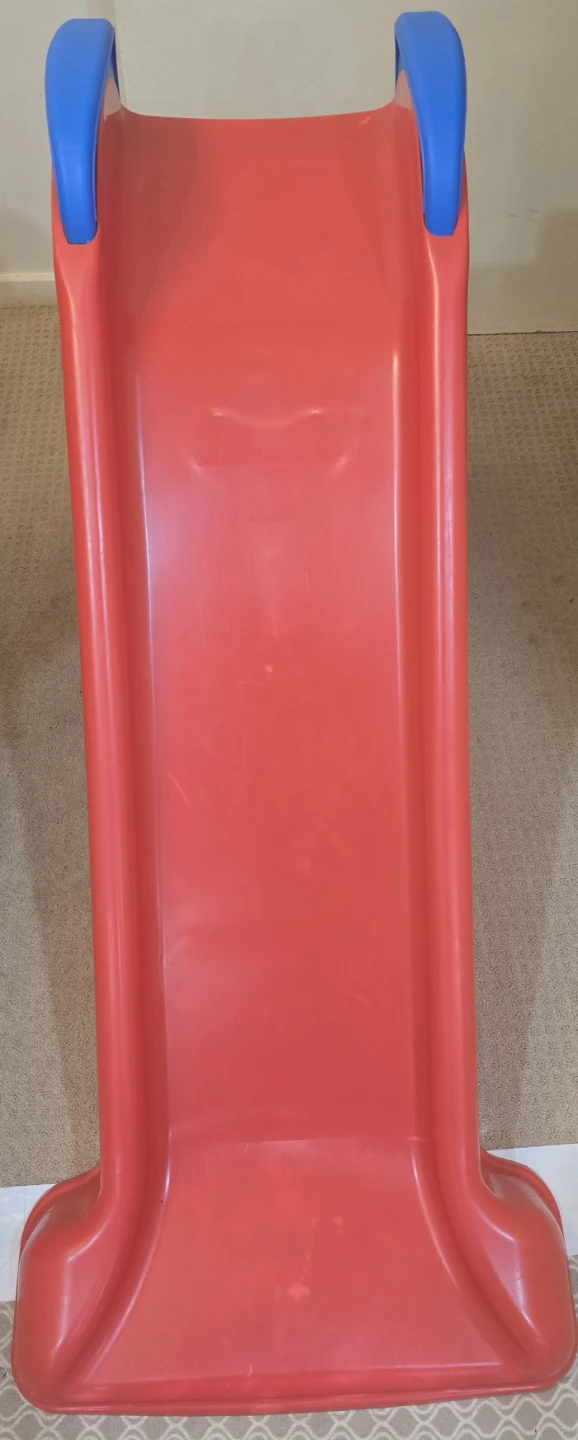 Red and Blue Plastic Kids Slide
