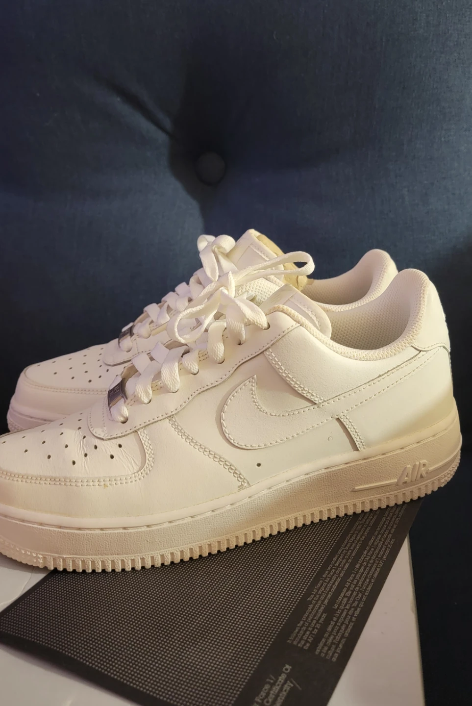Nike Air Force 1 "Triple White" Sneakers - photo 2