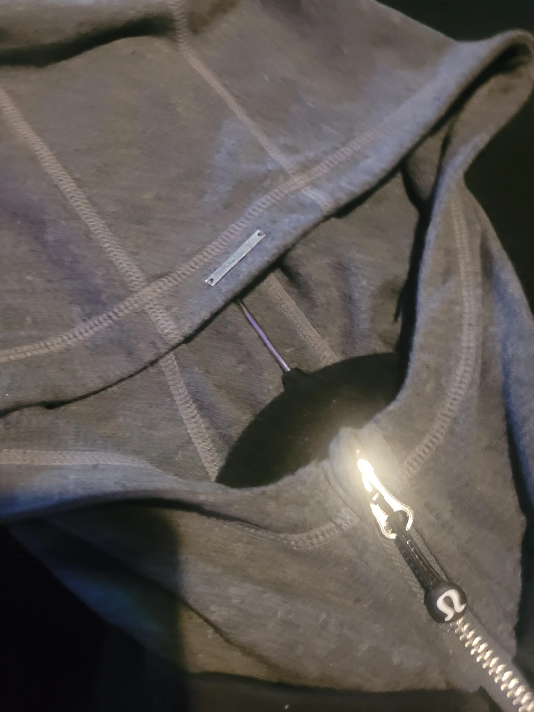 Lululemon Grey Hoodie Bomber Jacket - photo 3