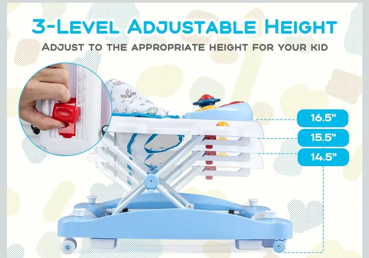 6-in-1 Baby Walker and Jumper Activity Center🥕 - photo 2