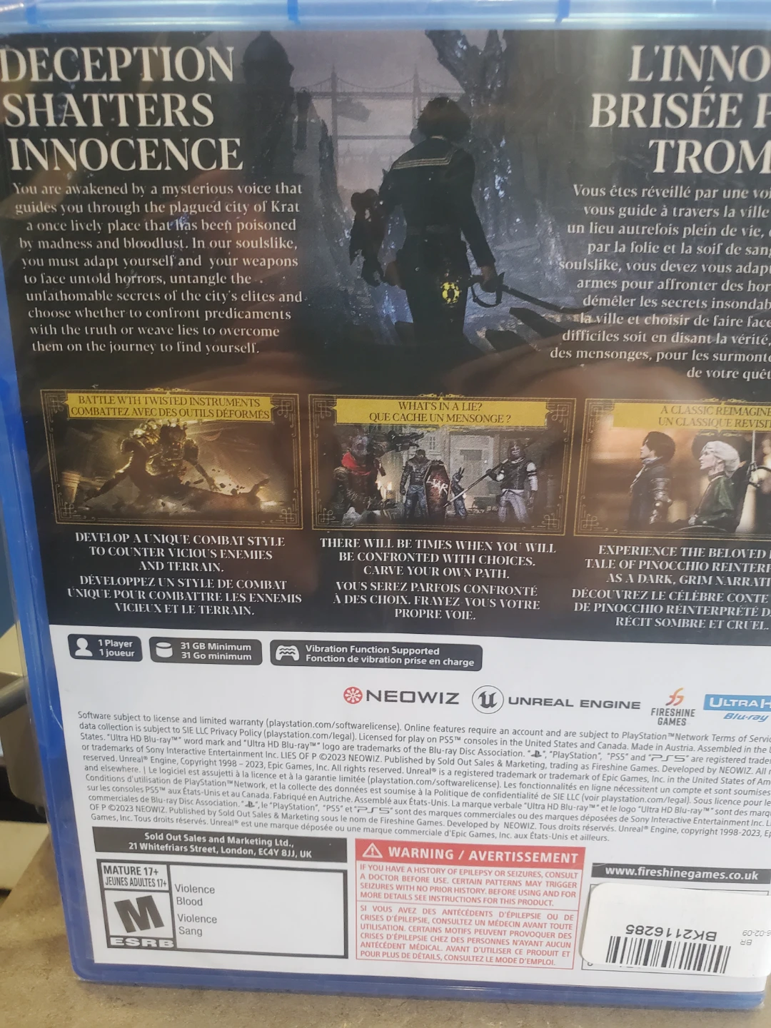 Lies of P PS5 Video Game - photo 2