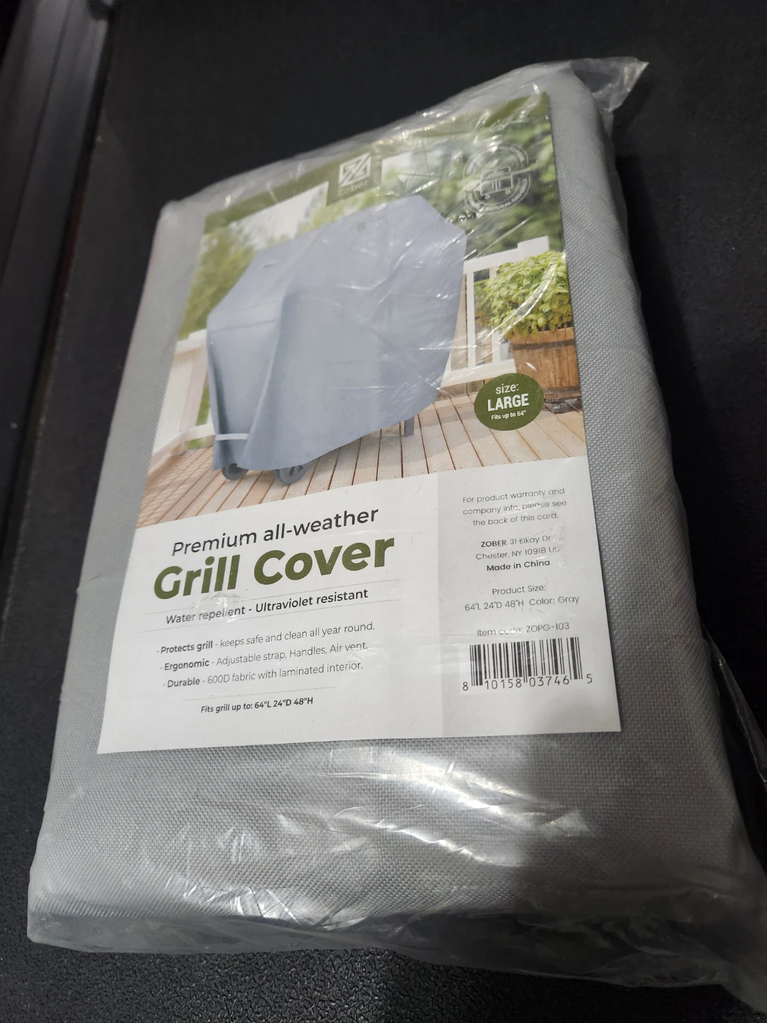 Zober Premium All-Weather Grill Cover