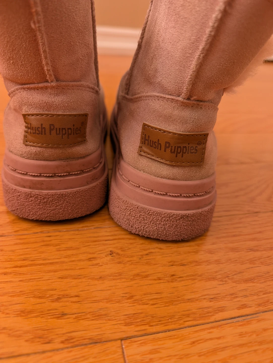 Hush Puppies Pink Suede Fur Lined Boots  Size 35🏆 - photo 2