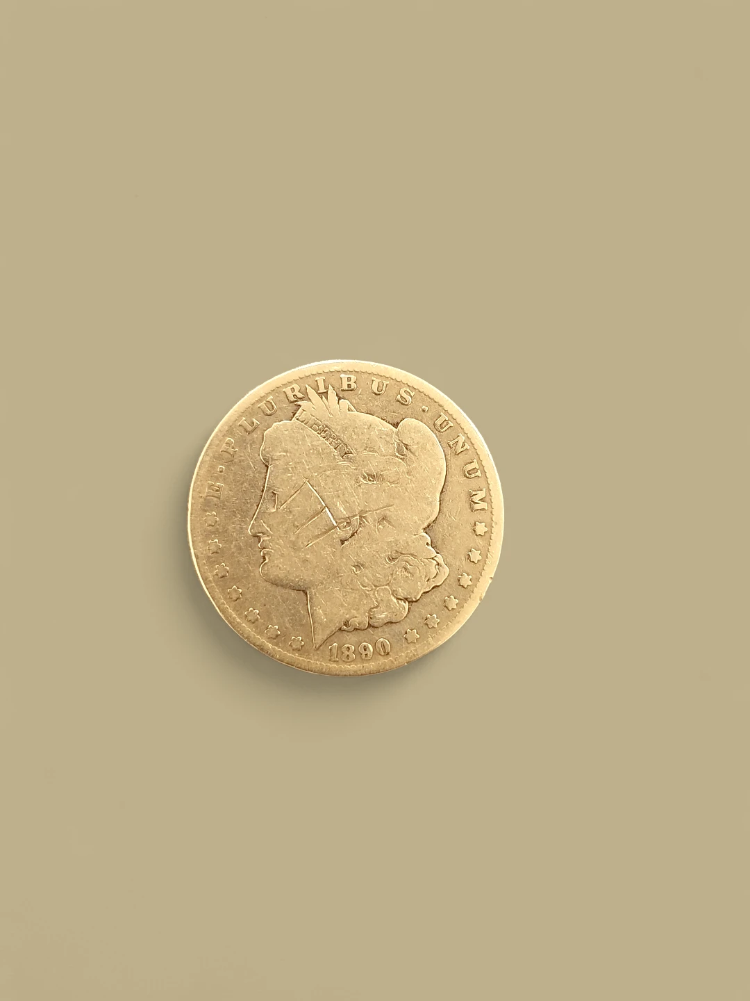 1890 Morgan Silver Dollar Coin - photo 2