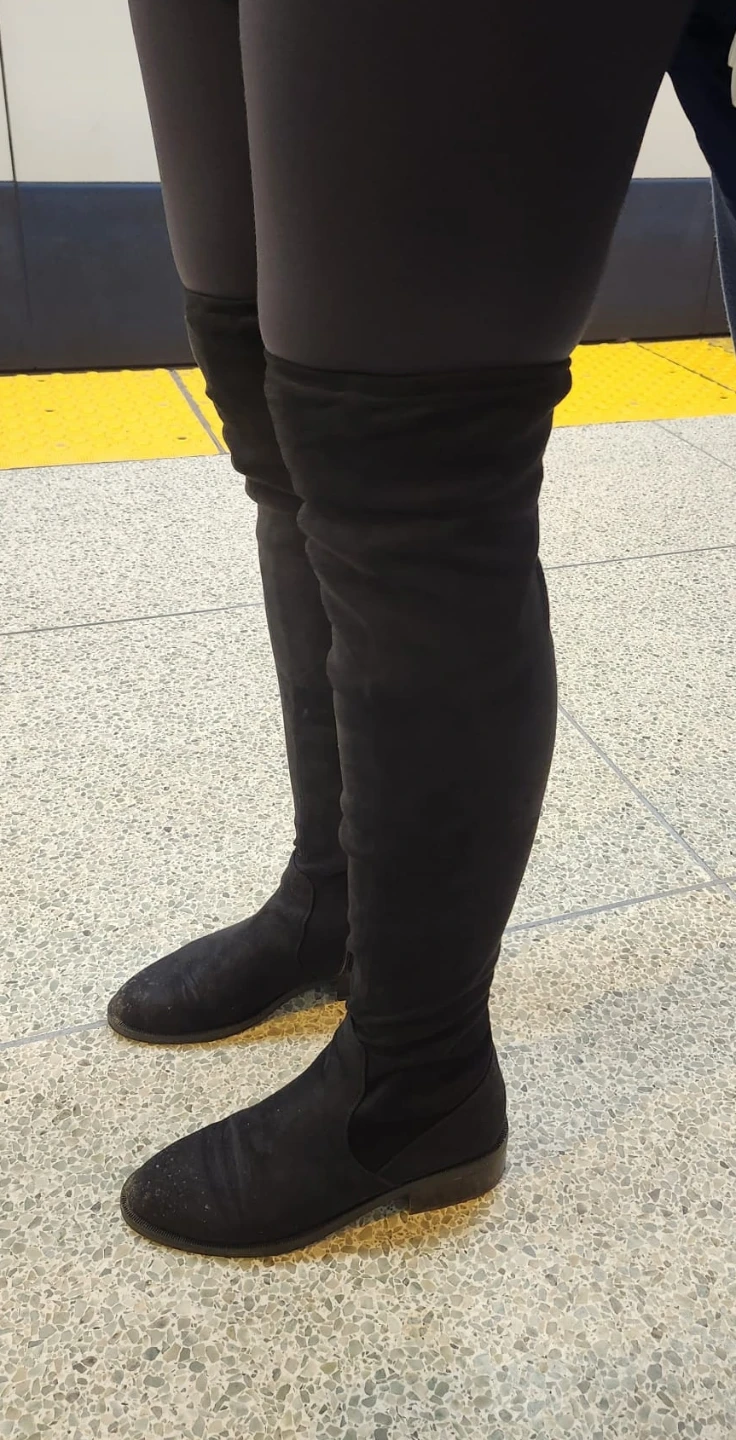 Aldo Black Suede Boots - photo 2