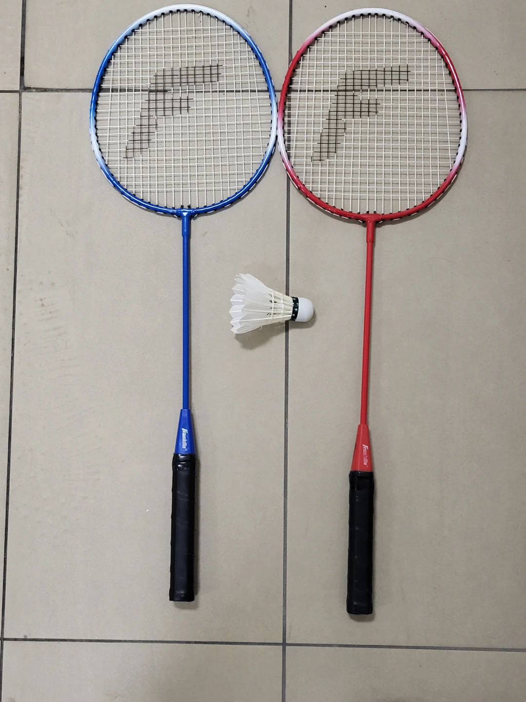 Franklin Badminton Racket Set of 2 with Shuttlecock- New