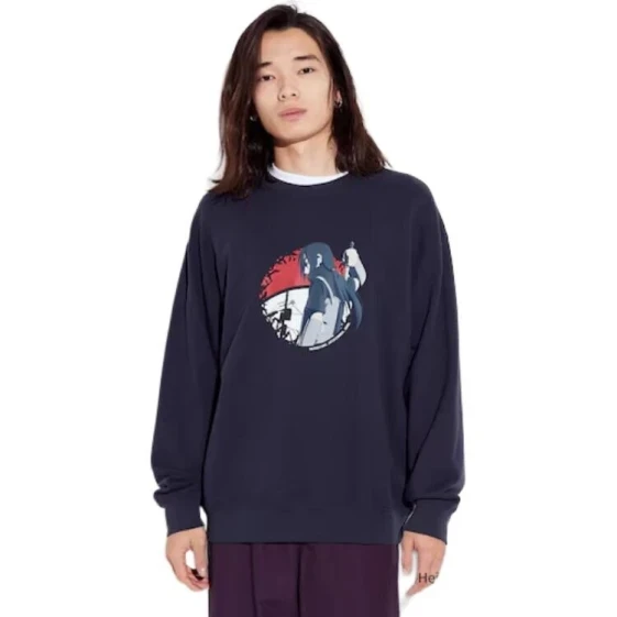 Naruto Shippuden Itachi Uchiha Graphic Crewneck Sweatshirt - photo 4