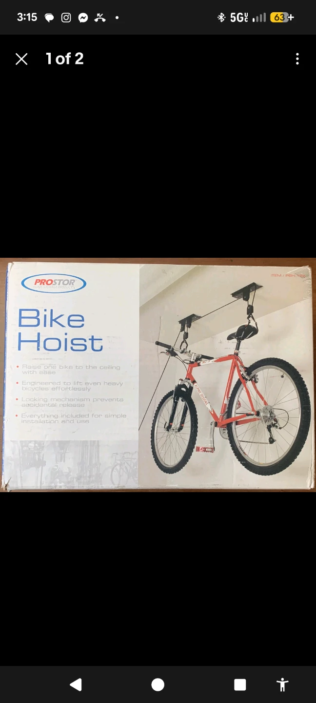 PROSTOR Bike Hoist Ceiling Mount