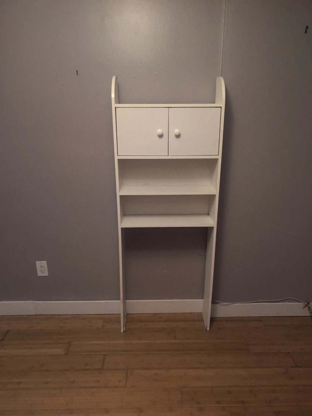 White Bathroom Shelf Unit