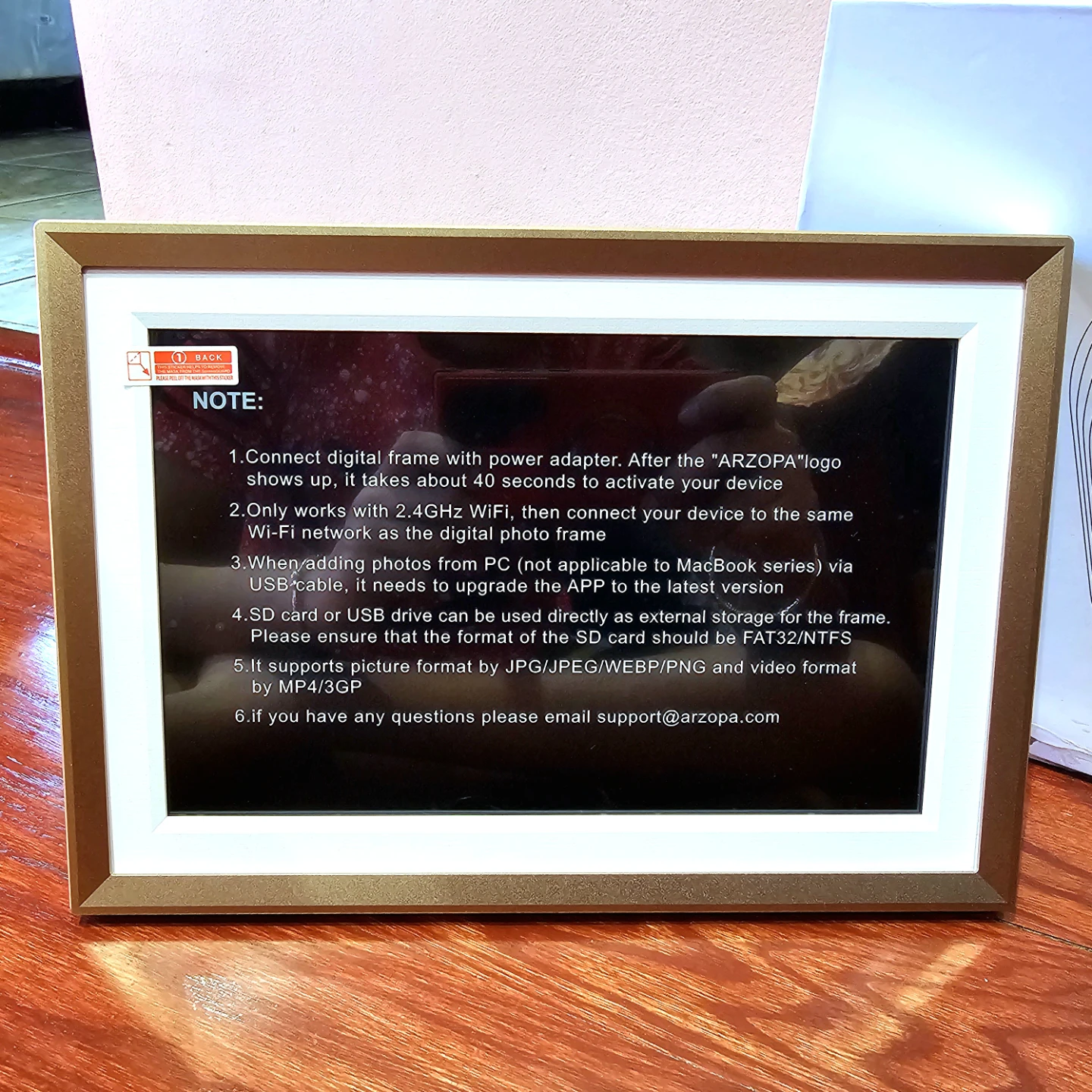 Arzopa 10.1" Smart Digital Picture Frame WiFi Touchscreen D10 - photo 5