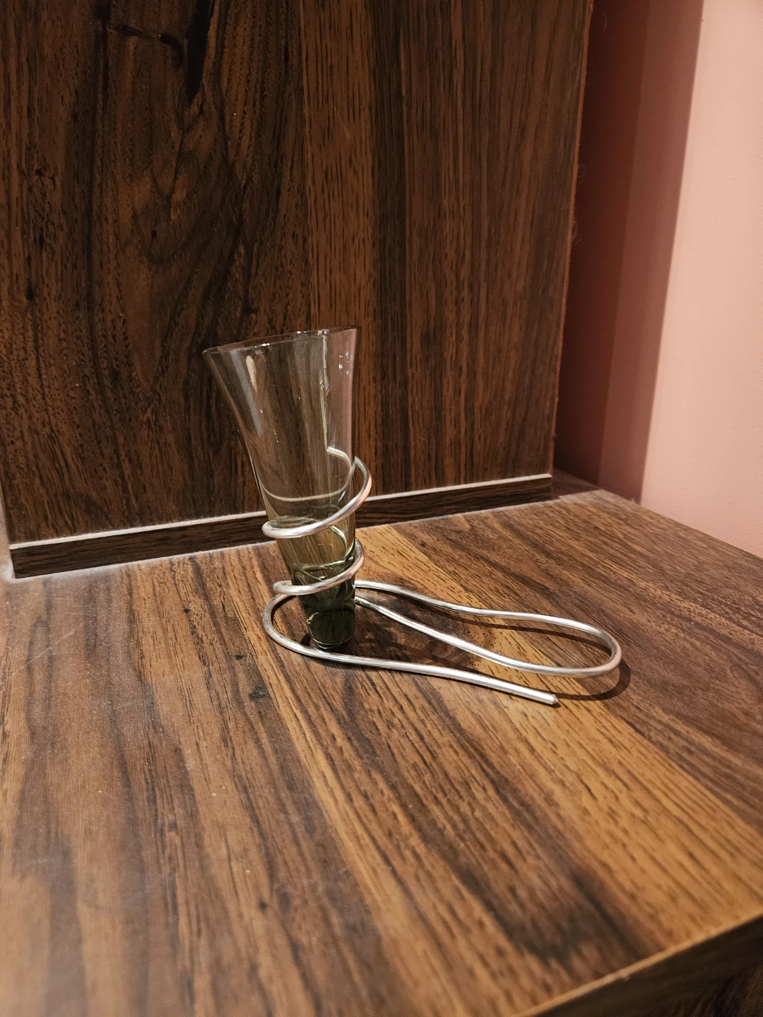 Unique Glass with Metal Holder - photo 2