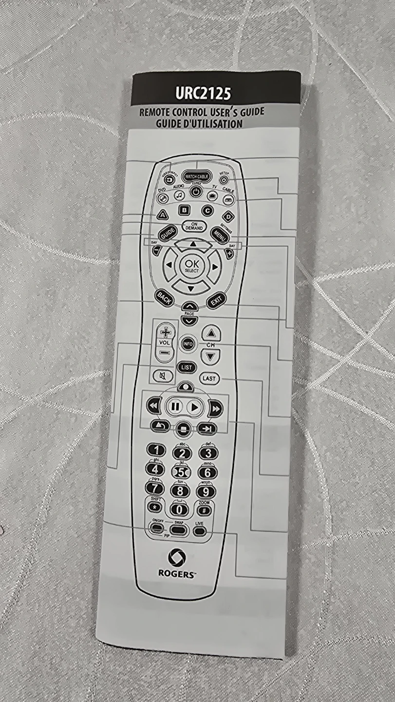 Brand New 2 x Rogers URC2125 Remote Controls - photo 2