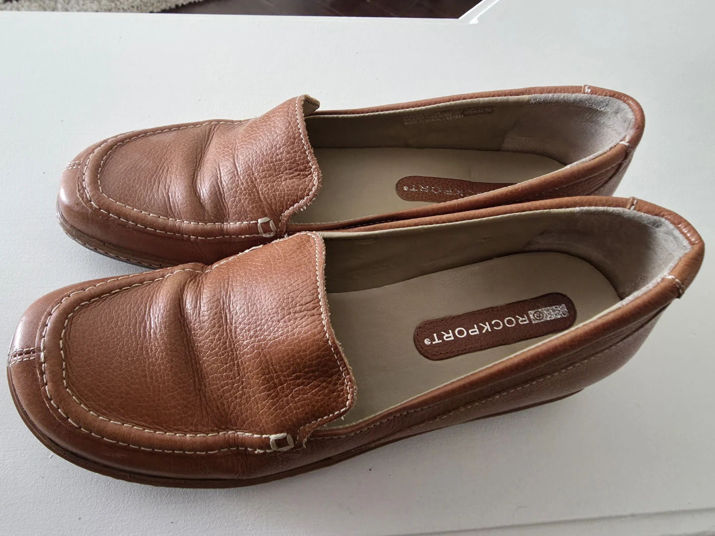 Rockport Women's Brown Leather Loafers