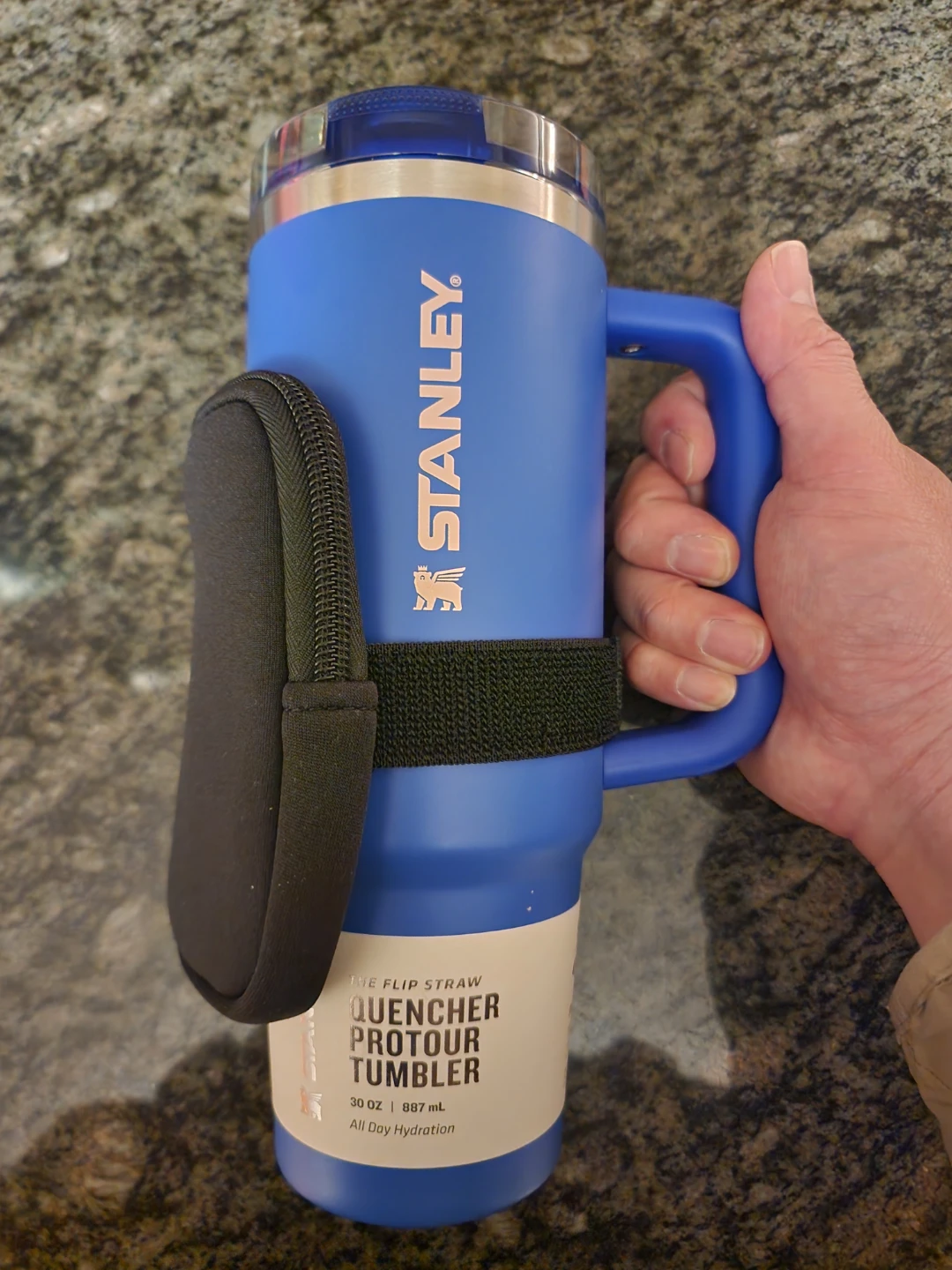 Stanley Blue 30 oz Quencher Tumbler with Flip Straw