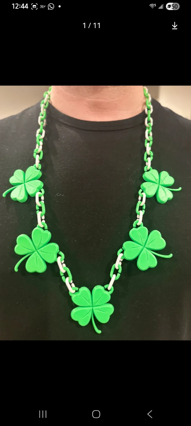St Patricks necklace