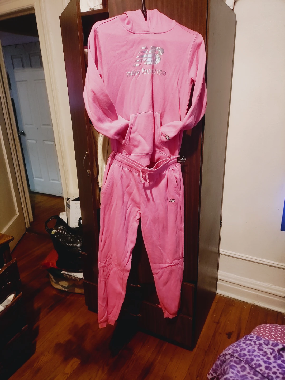 🏆New Balance Pink Hoodie and Jogger Set