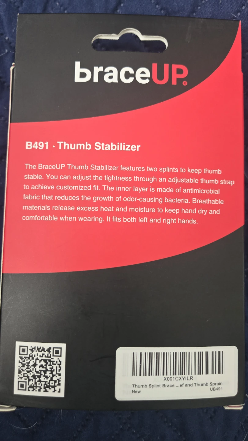 BraceUP B491 Thumb Stabilizer - Black - photo 2