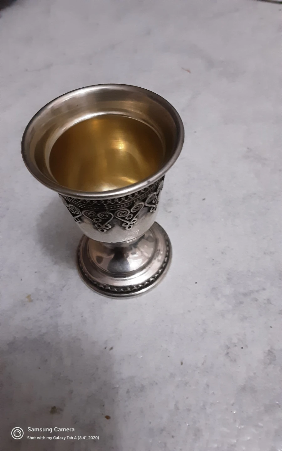 Vintage Ornate  100% Sterling silver  Cup - photo 2