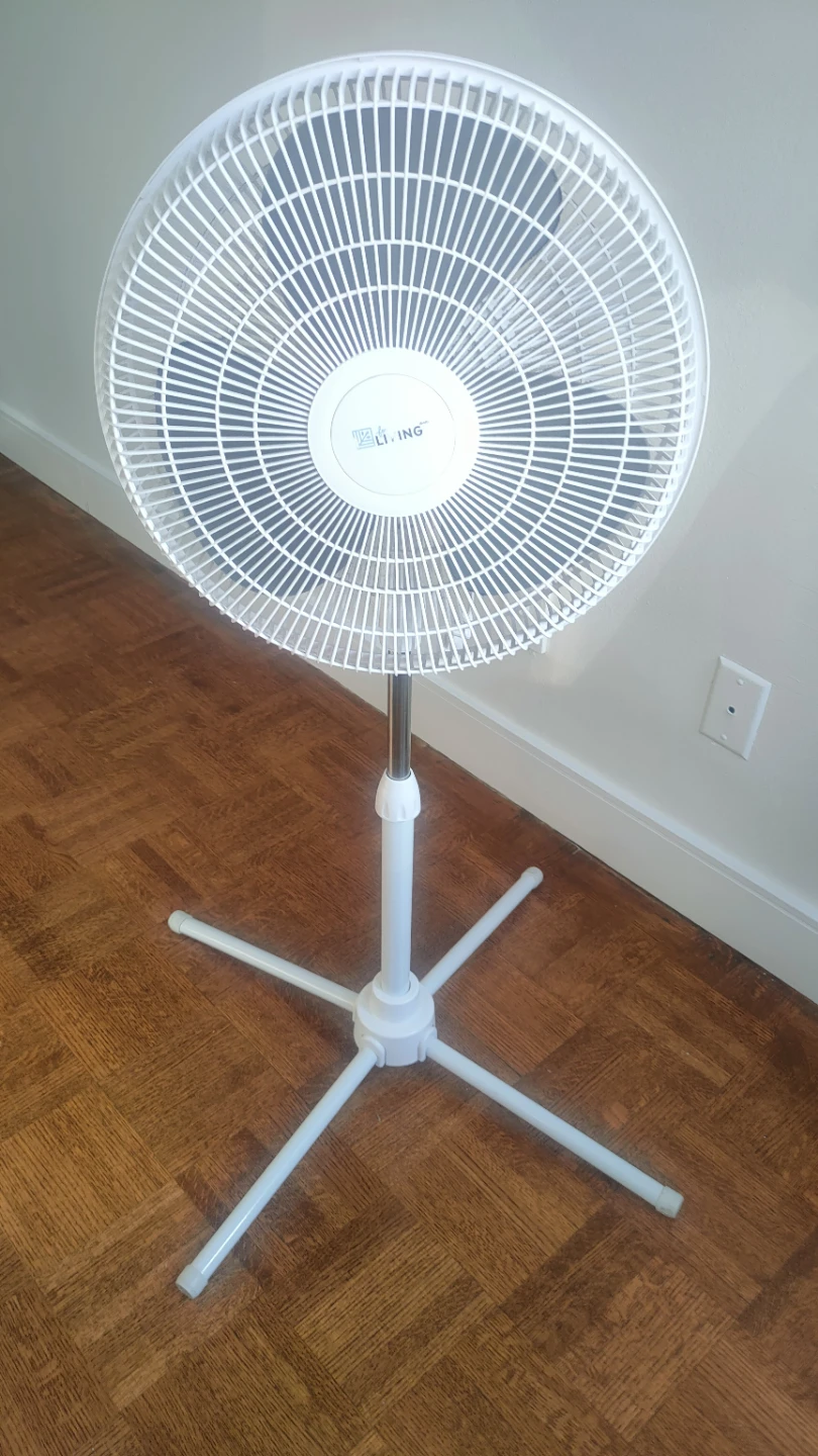 White Pedestal Fan
