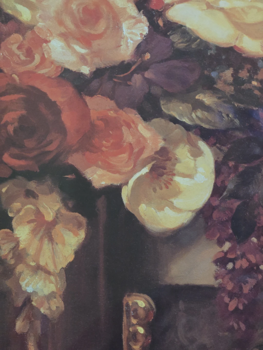 Framed Floral Still Life Art Print with noBook and Angel - photo 4