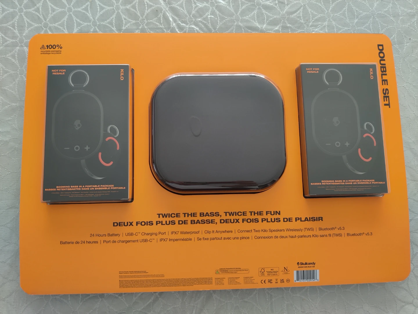 Skullcandy Kilo Double Set 2x Wireless Speakers EVA Travel Case - photo 2