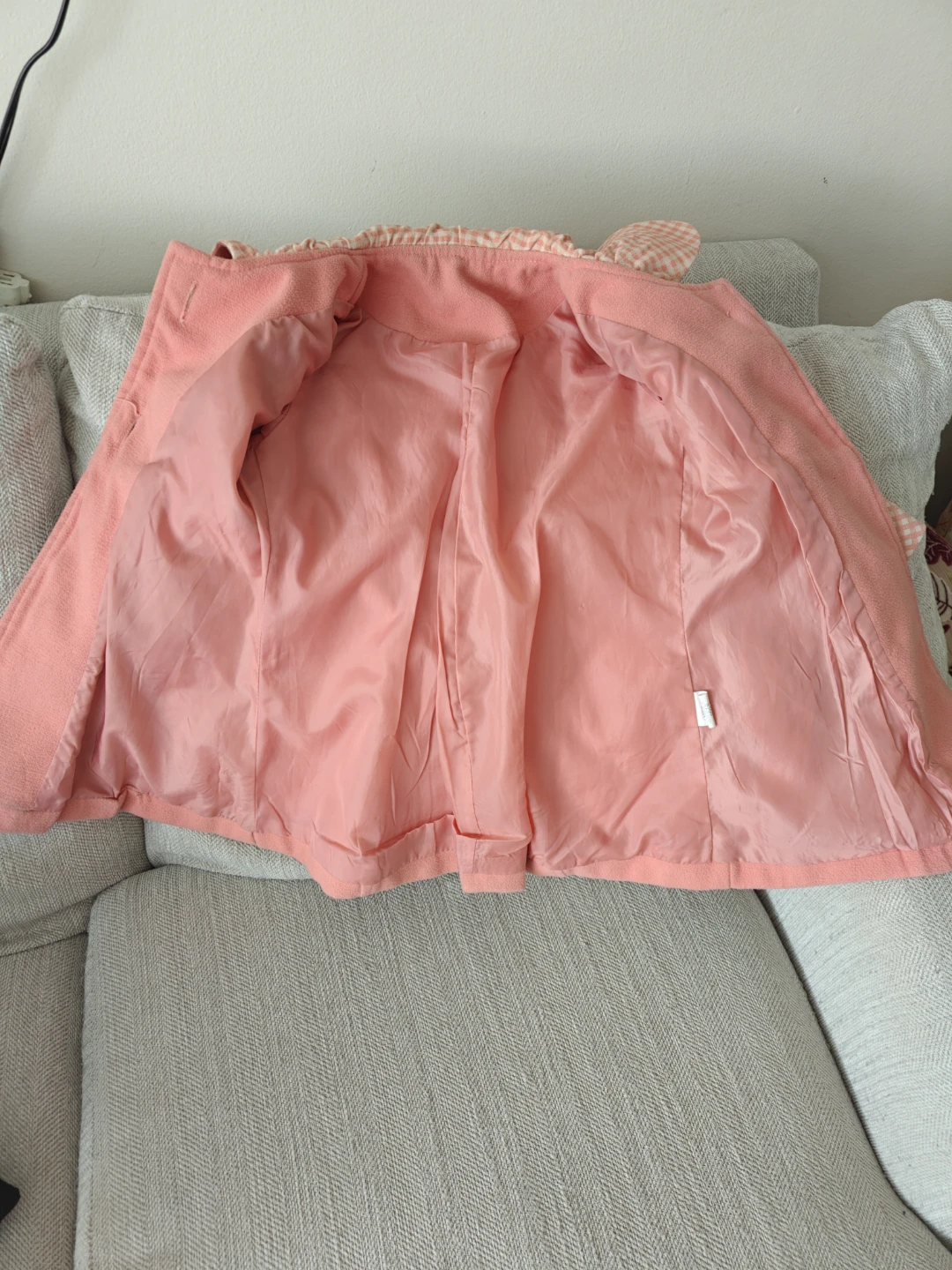 Toddler Girls Pink Bow Coat - photo 2