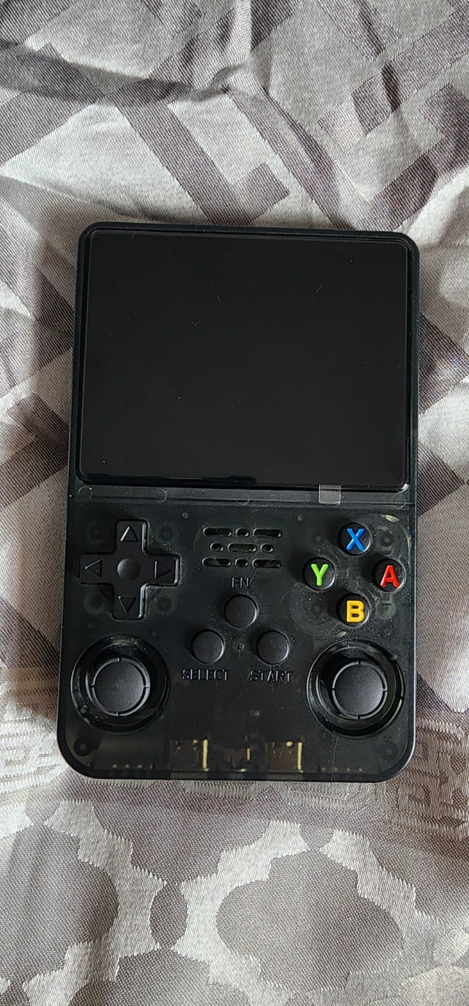 Black Handheld Retro Game Console