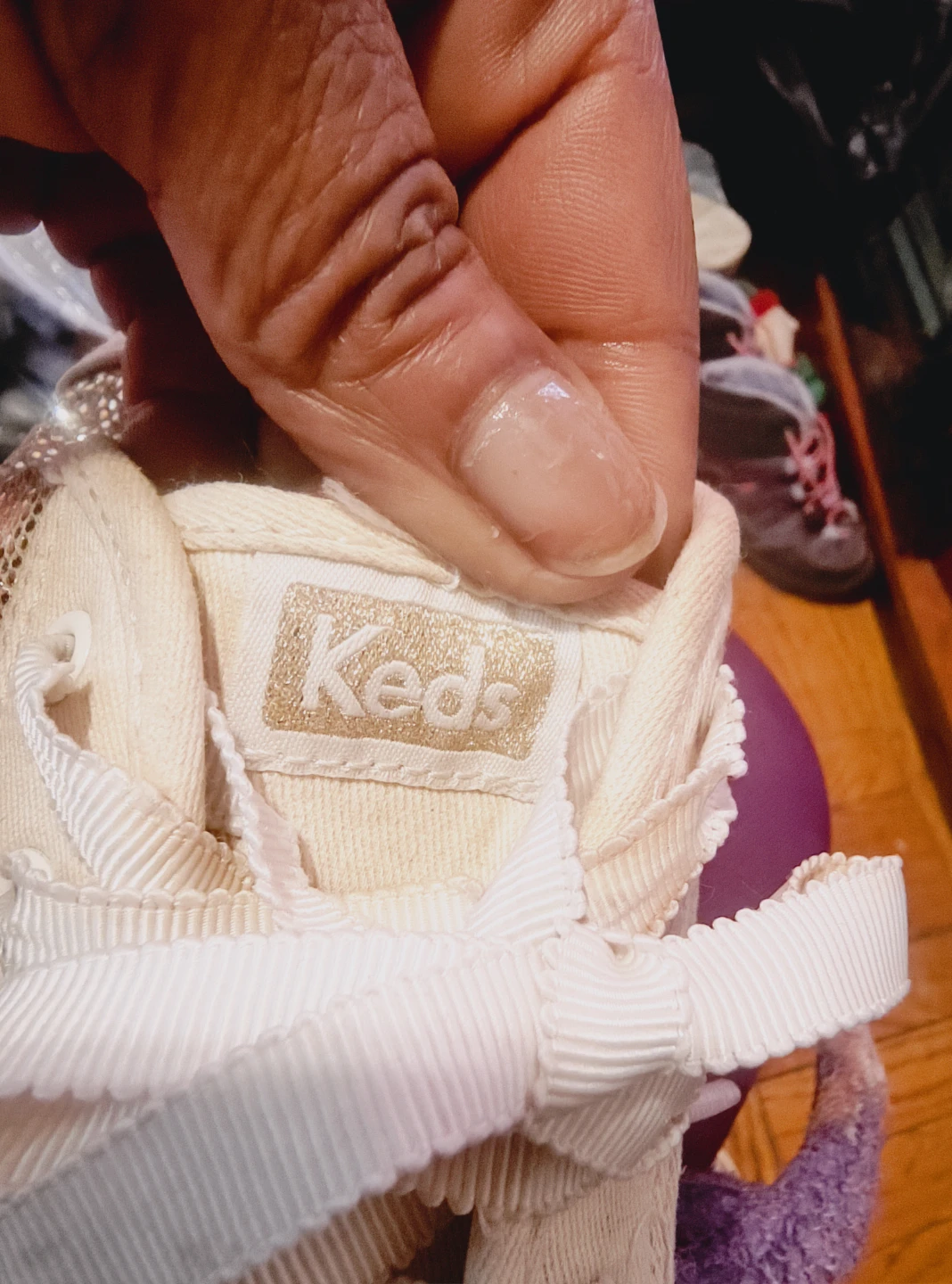 Keds for kids Glitter Canvas Sneakers size 3 - photo 5