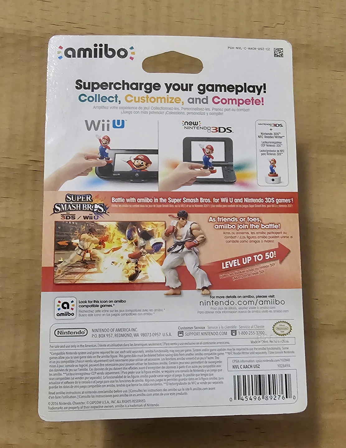 Nintendo Amiibo Super Smash Bros. Ryu Figure - photo 2