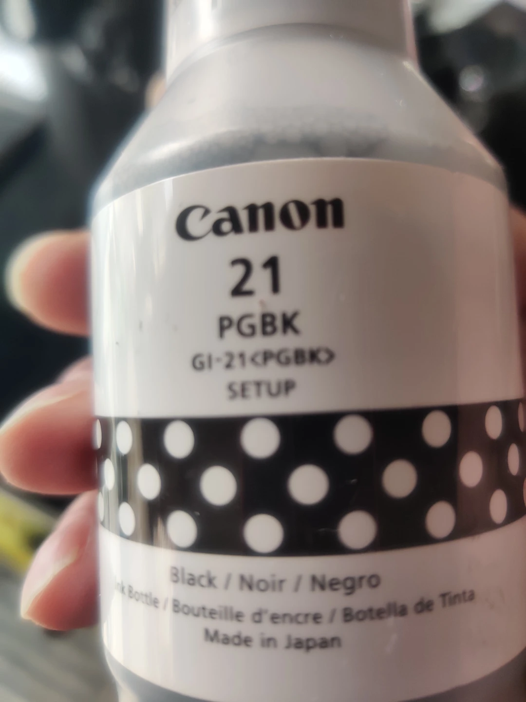 Canon 21 PGBK Ink Bottle - Pigment Black - photo 2