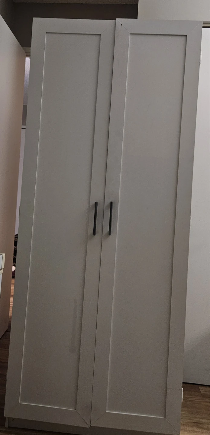 White Double Door Storage Cabinet