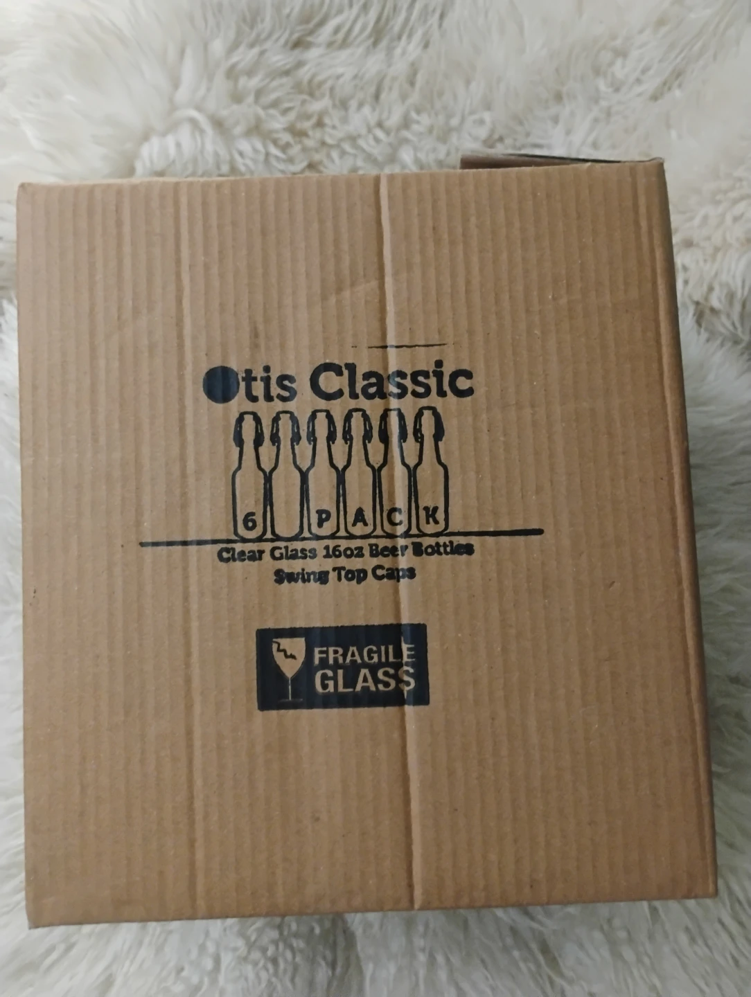Box of Glass Beer Bottles