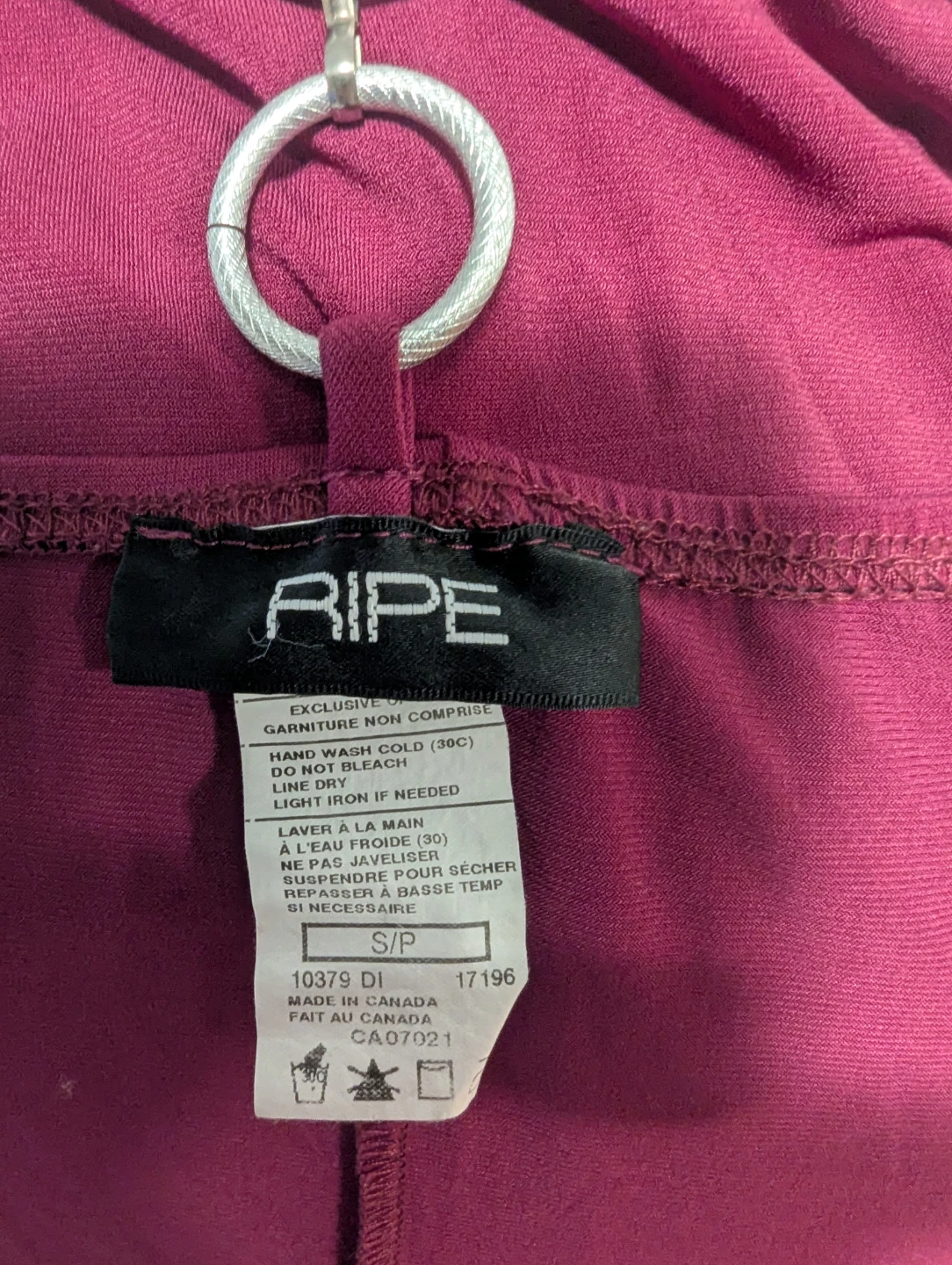 RIPE Halter Top with Ring Detail - Burgundy - S/P - photo 2