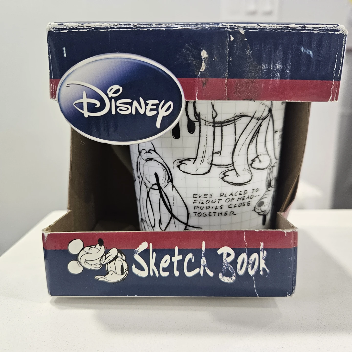 Disney Sketch Book Pluto Ceramic