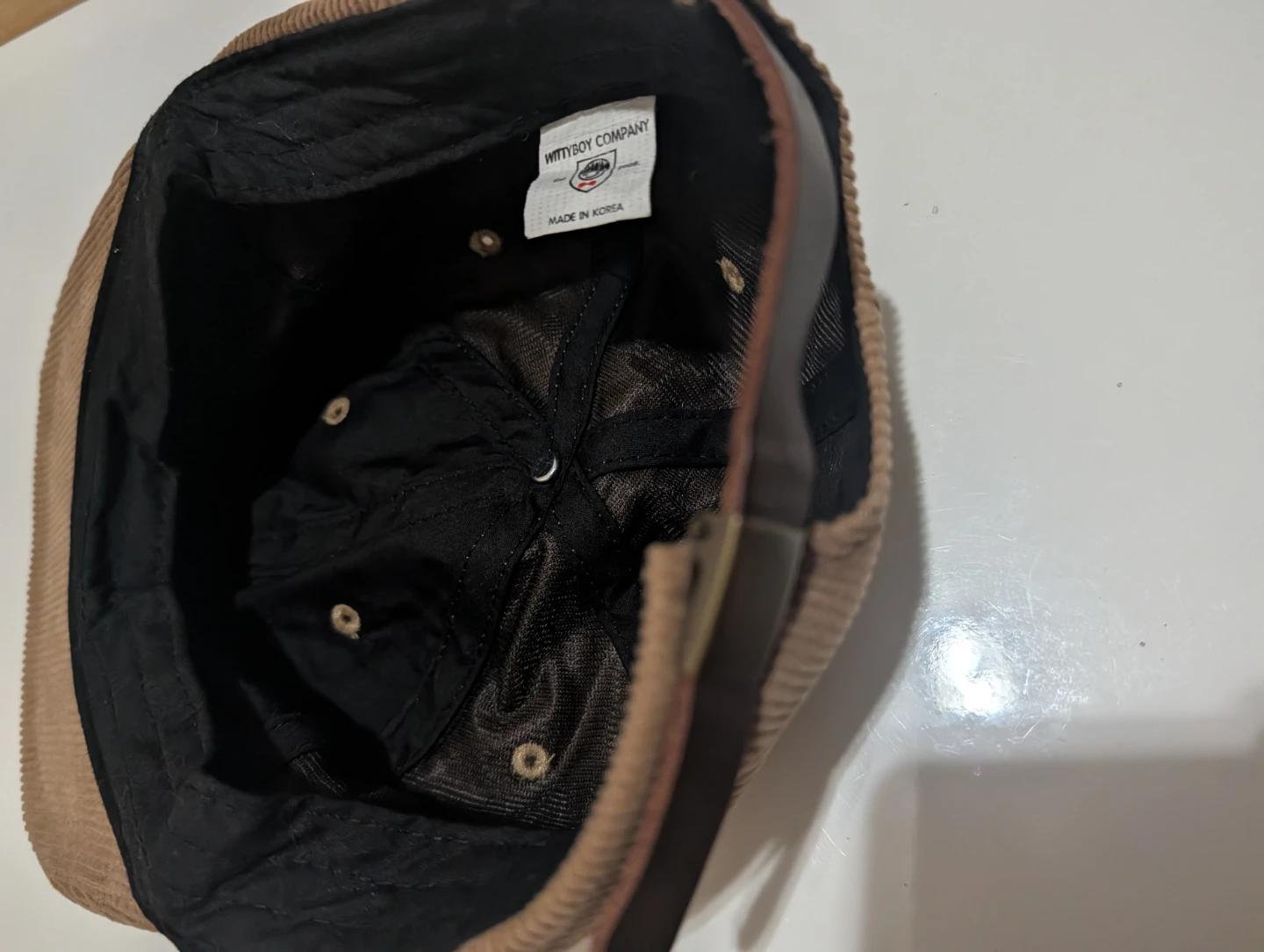 Witty Boy Company Brown Corduroy Baseball Cap - photo 3