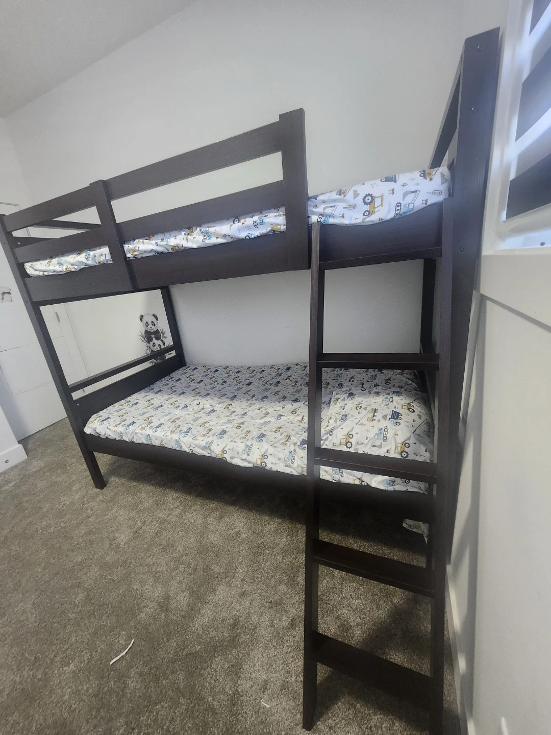 Dark Brown Wooden Bunk Bed - photo 4