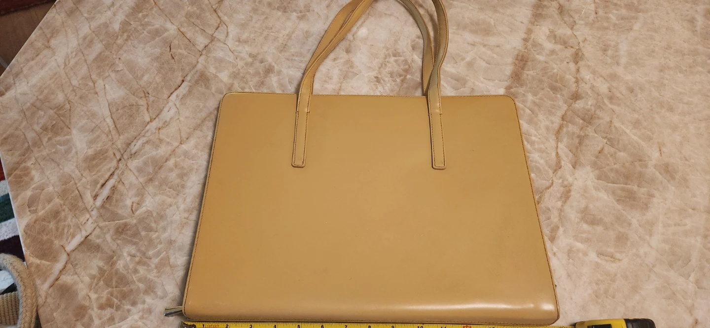 Tan Leather Briefcase / Laptop Bag