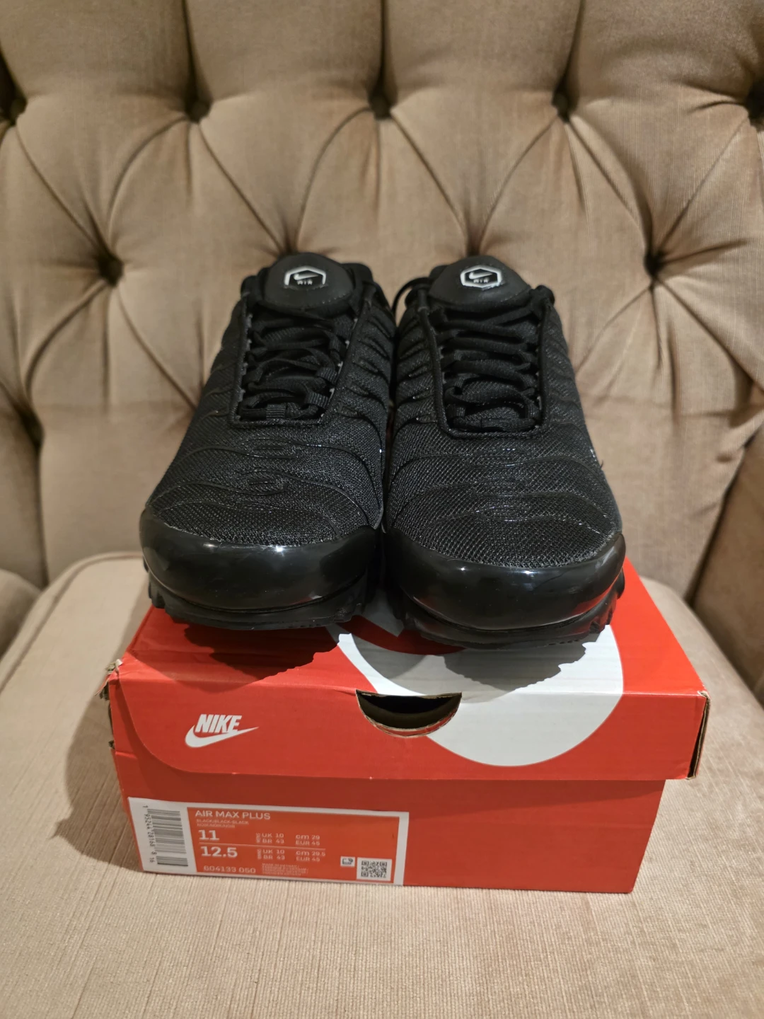 Nike Air Max Plus Shoes - Black - Size 11