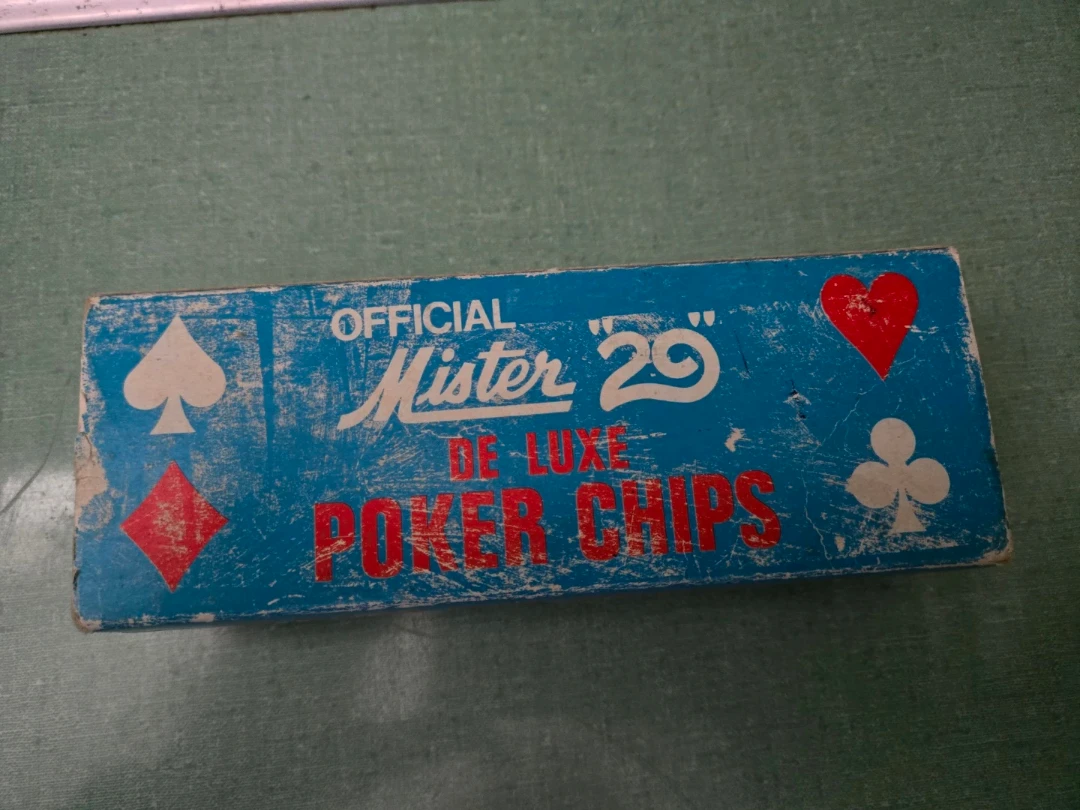 Vintage Official Mister "29" De Luxe Poker Chips