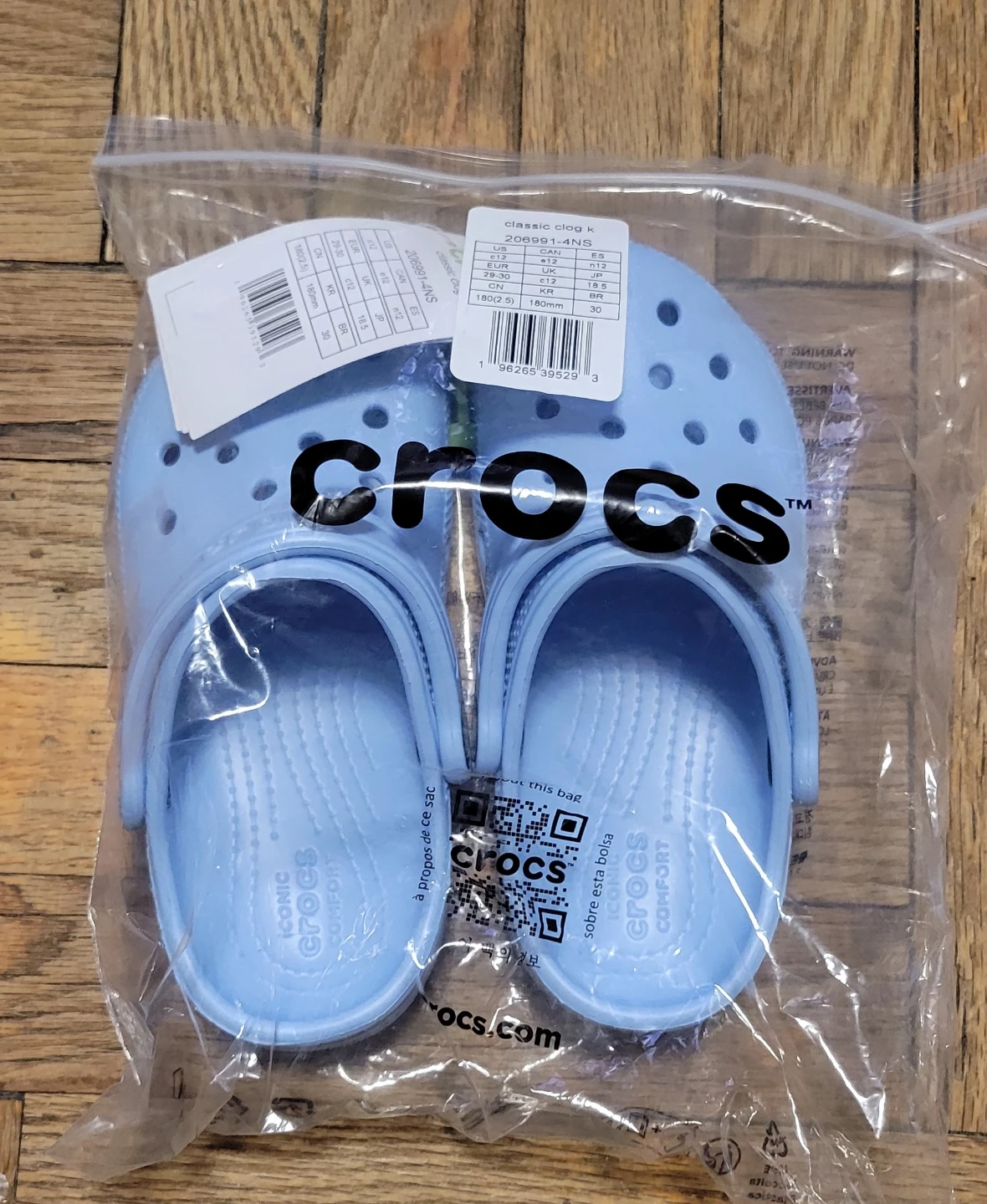 Crocs Classic Clog K Light Blue Size C12 - photo 2