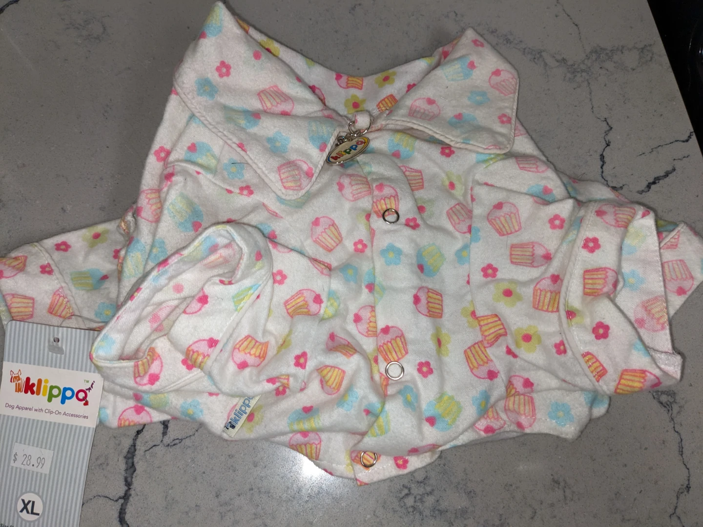 Klippo pink cupcake dog pyjamas - photo 2