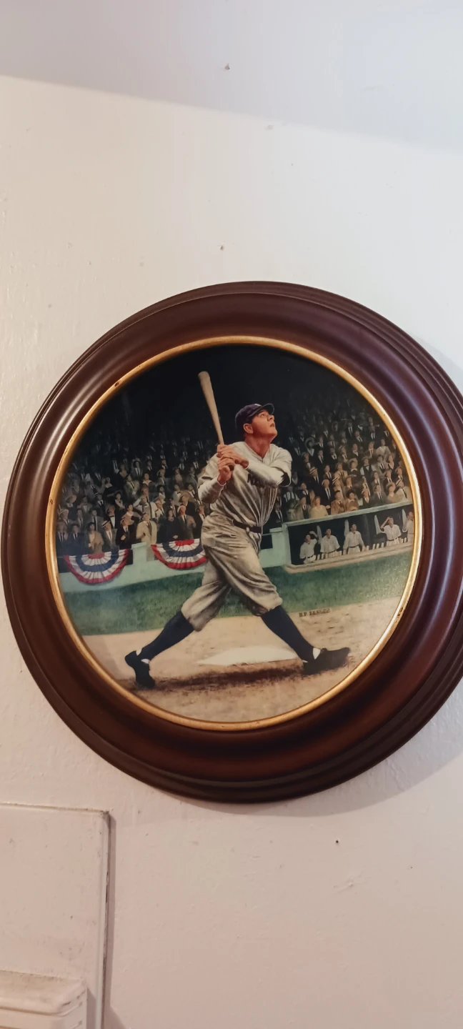 "Babe Ruth: The Called Shot" Framed Collector Plate